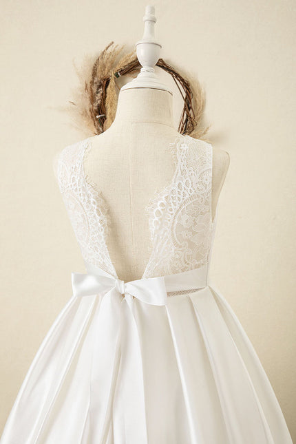 Robe Cérémonie Satinée Éclatante - gallery 2