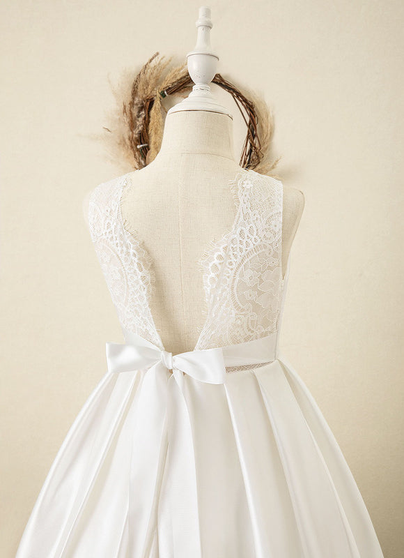 Robe Cérémonie Satinée Éclatante - gallery 2