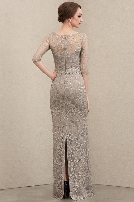 Robe Longue Ceremonie Beige - gallery 7