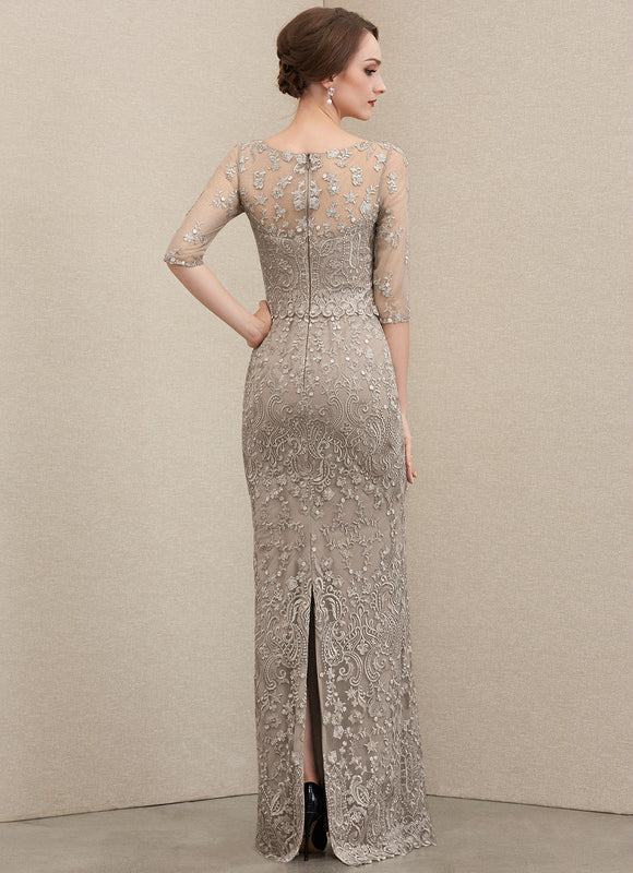 Robe Longue Ceremonie Beige - gallery 7