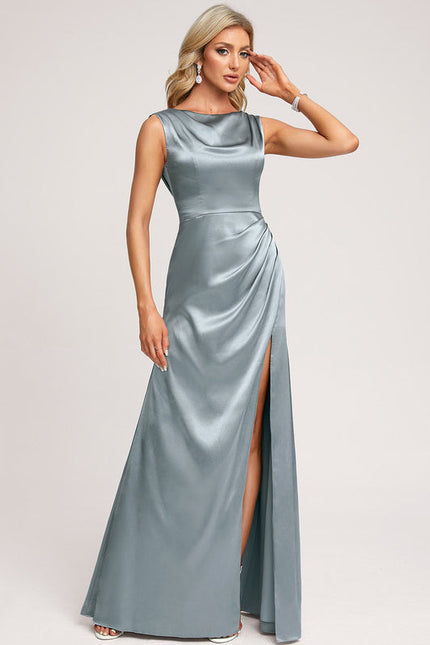 Robe Cérémonie Satinée Ajourée - gallery 2