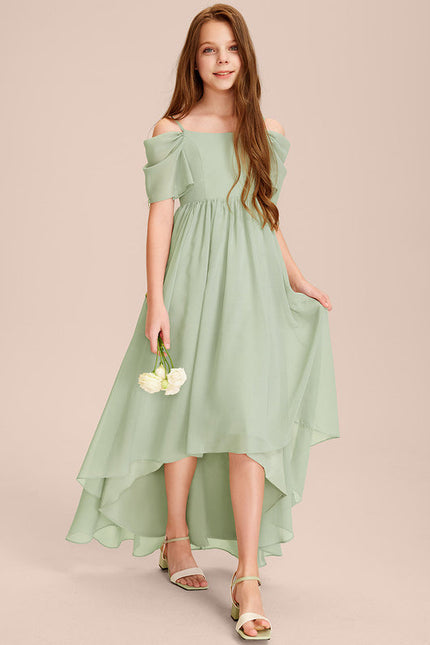 Robe Cérémonie Mousseline Vert Tendre - gallery 1