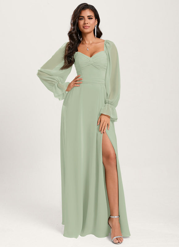 Robe Cérémonie Fluide Verte - gallery 4