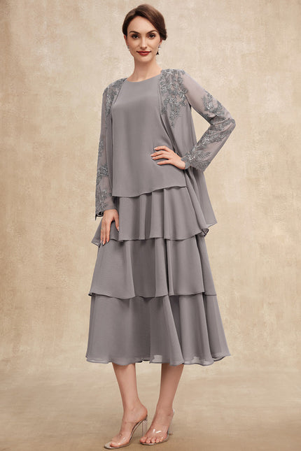 Robe Cérémonie Gris Flottant - gallery 1