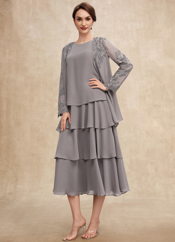 Robe Cérémonie Gris Flottant - gallery 1