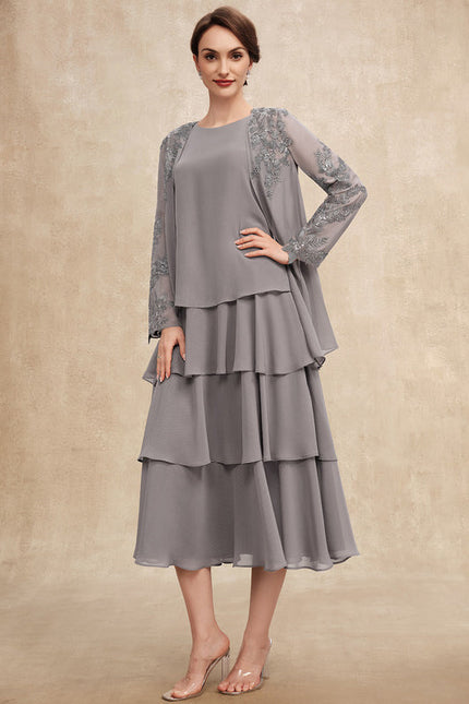 Robe Cérémonie Gris Flottant - gallery 1