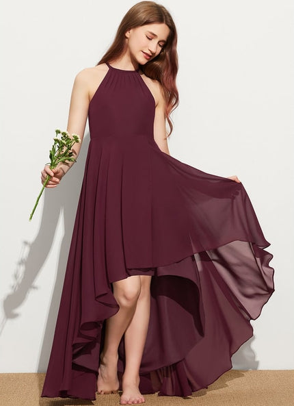 Robe Cérémonie Asymétrique Azur