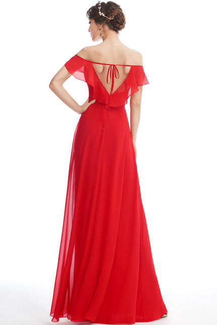 Robe Cérémonie Élégante À Décolleté - gallery 3