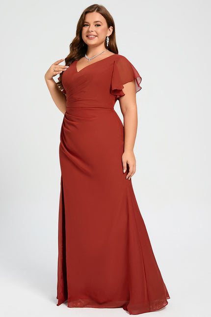 Robe Cérémonie Longue Volants Rose - gallery 9