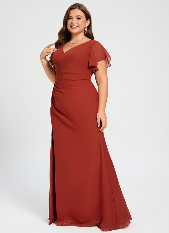 Robe Cérémonie Longue Volants Rose - gallery 9