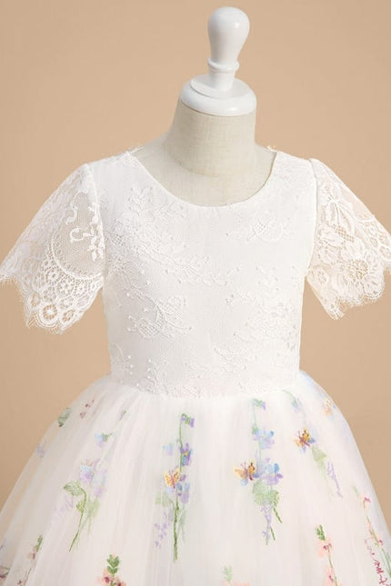 Robe Cérémonie Tulle Navy Floral - gallery 6
