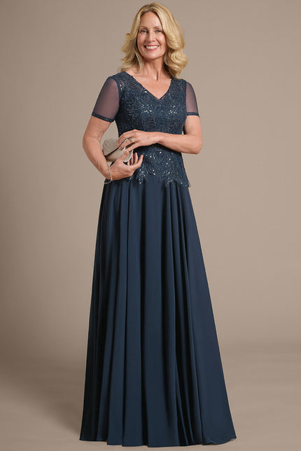 Robe Cérémonie Longue Bleu Royal - gallery 5