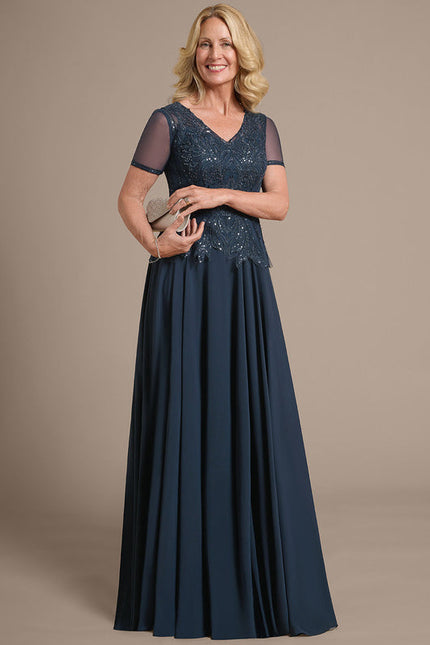 Robe Cérémonie Longue Bleu Royal - gallery 5
