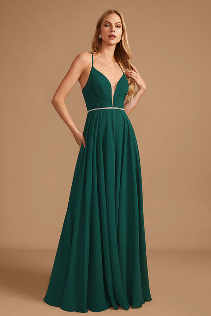 Robe Cérémonie Émeraude Flottante - gallery 2