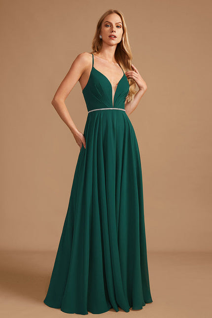 Robe Cérémonie Émeraude Flottante - gallery 2