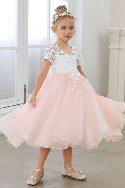 Robe Cérémonie Tulle Rose Pâle - gallery 3