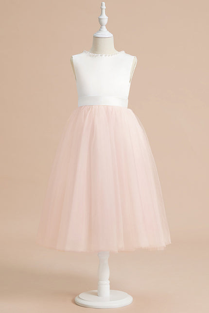 Robe Cérémonie Fille Tulle Satin - gallery 2