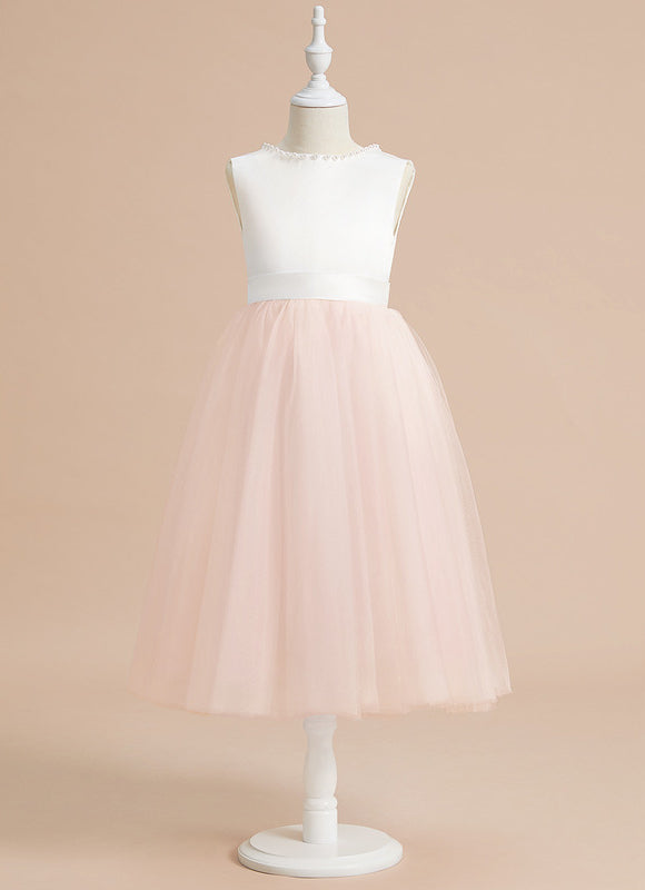 Robe Cérémonie Fille Tulle Satin - gallery 2
