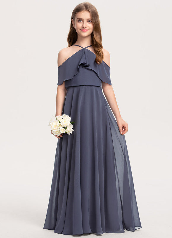 Robe Cérémonie Chiffon Marine