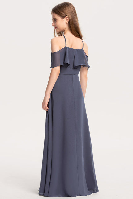 Robe Cérémonie Chiffon Marine - gallery 3