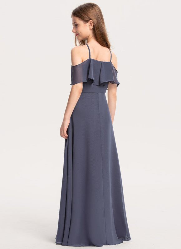 Robe Cérémonie Chiffon Marine - gallery 3