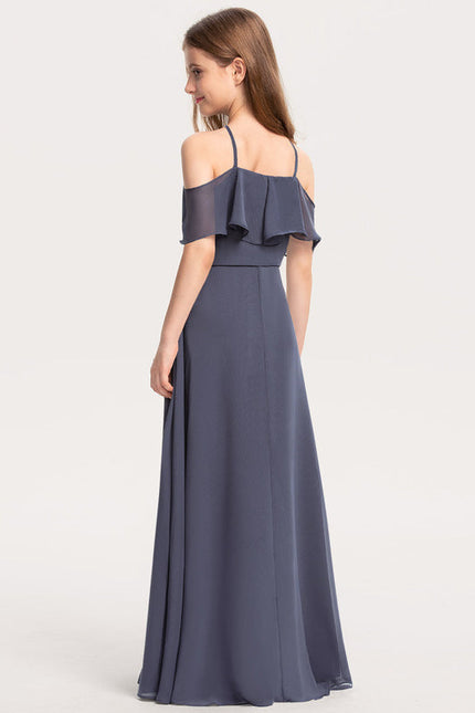 Robe Cérémonie Chiffon Marine - gallery 3