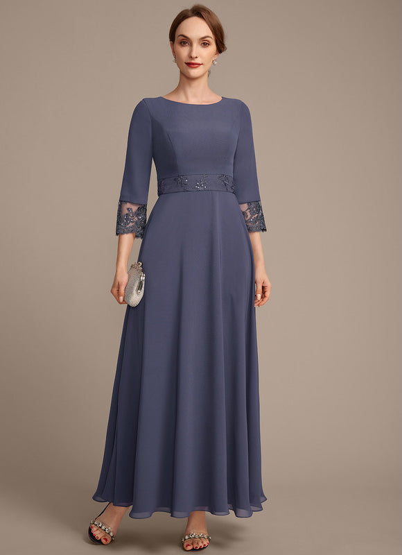 Robe Cérémonie Longue Élégante Bleu - gallery 5