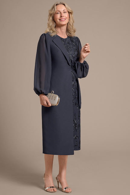 Robe Cérémonie Élégante Anthracite - gallery 6
