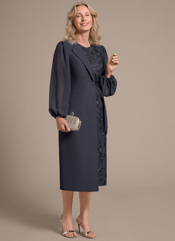 Robe Cérémonie Élégante Anthracite - gallery 6