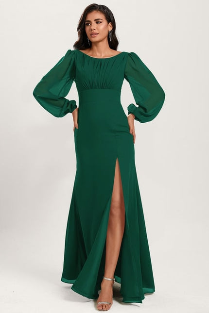 Robe Cérémonie Sirène Vert Émeraude - gallery 1