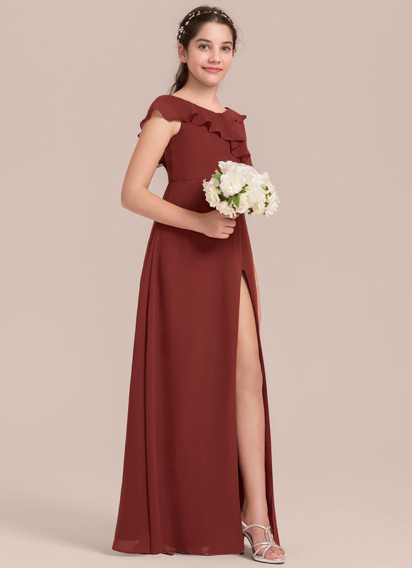 Robe Cérémonie Mousseline Bleu Pastel - gallery 1