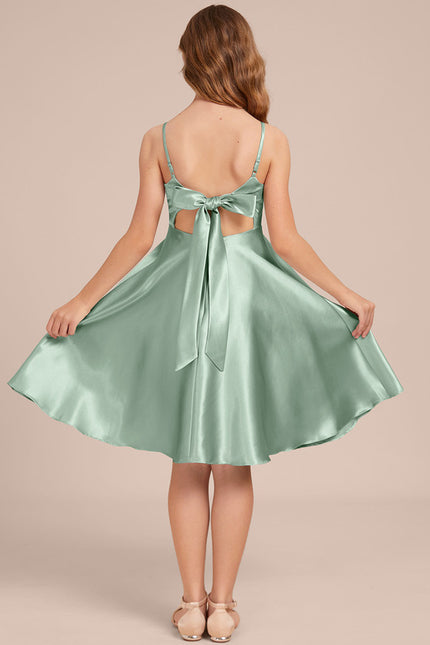 Robe Ceremonie Courte Satin - gallery 5