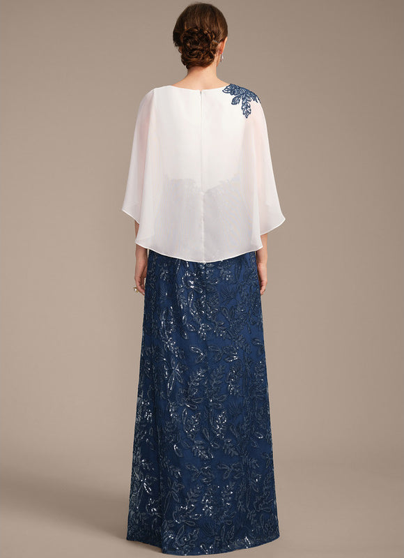 Robe Cérémonie Longue Marine Brodée - gallery 5