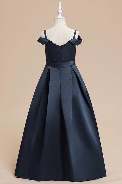 Robe Cérémonie Noir Satiné - gallery 2