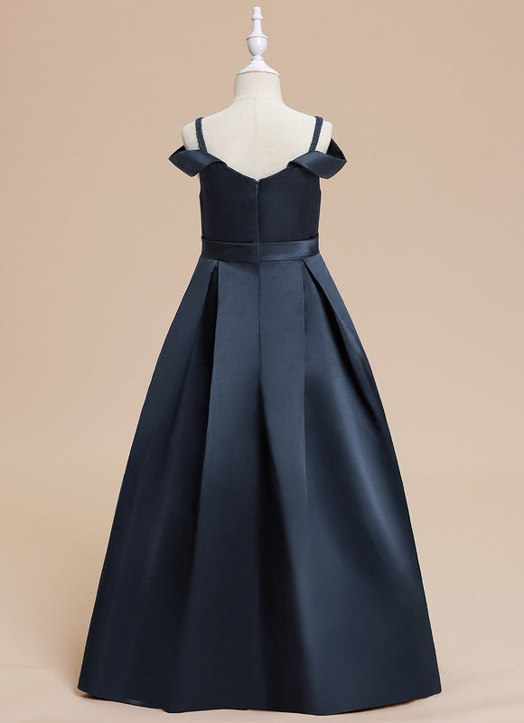 Robe Cérémonie Noir Satiné - gallery 2