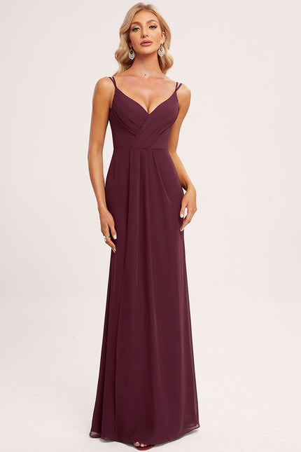 Robe Cérémonie Longue Volants Rose