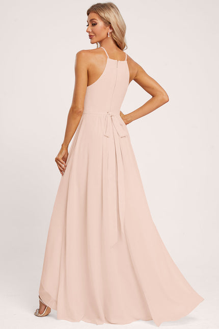 Robe Cérémonie Mousseline Asymétrique - gallery 1