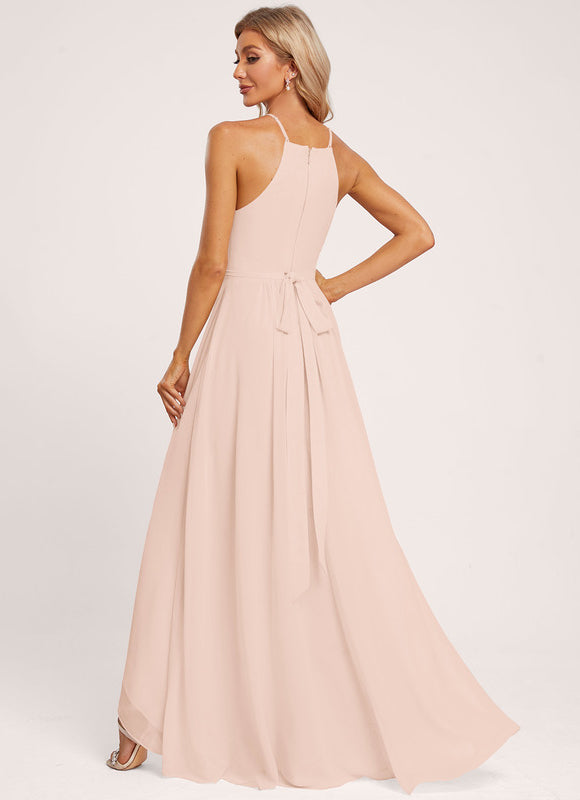 Robe Cérémonie Mousseline Asymétrique - gallery 1