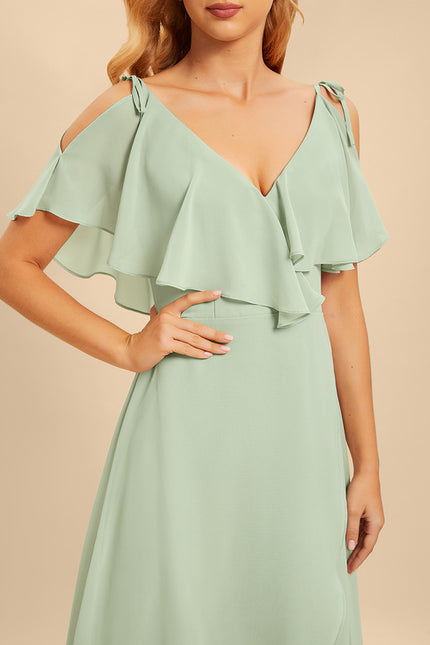 Robe Cérémonie Fluide Marine Élégante - gallery 5