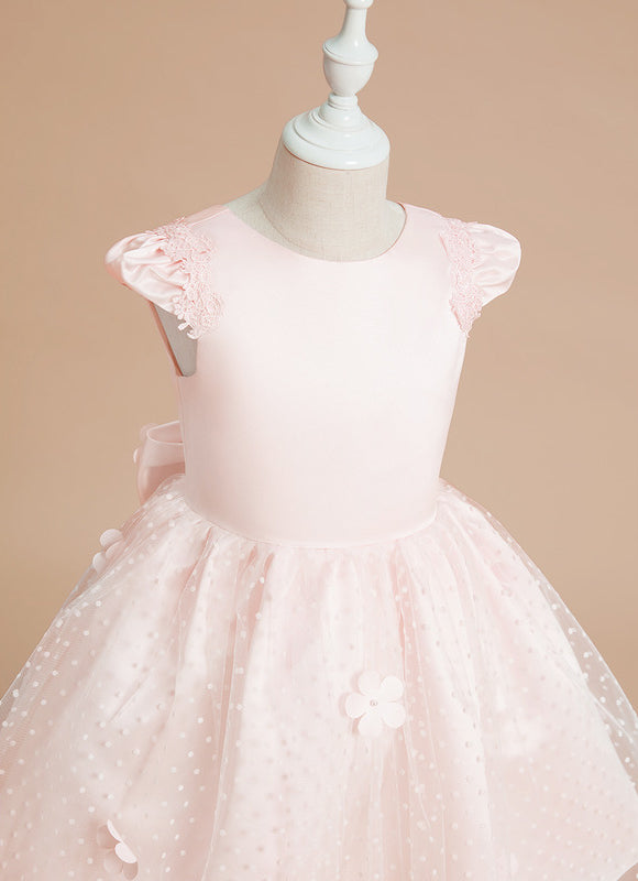 Robe Cérémonie Volants Pêche - gallery 1