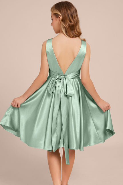 Robe Ceremonie Courte Satin - gallery 5