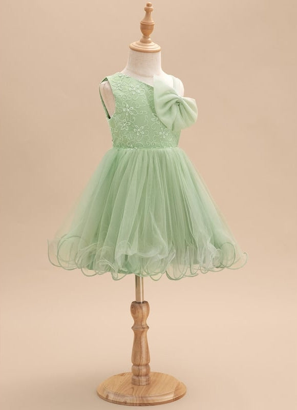 Robe Cérémonie Tulle Verte - gallery 2