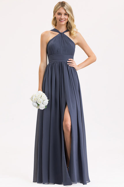 Robe Cérémonie Longue Volants Rose