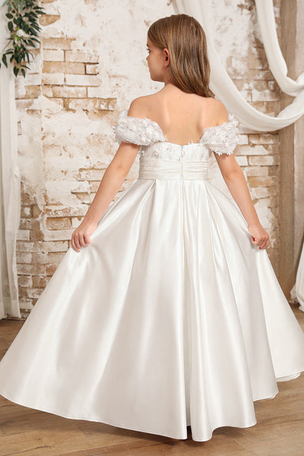 Robe Ceremonie Blanche Fille - gallery 4