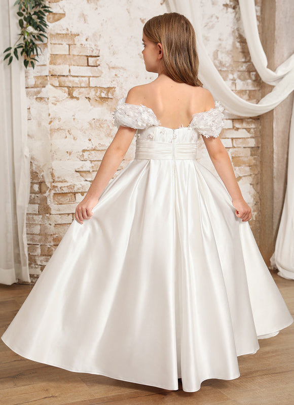 Robe Ceremonie Blanche Fille - gallery 4