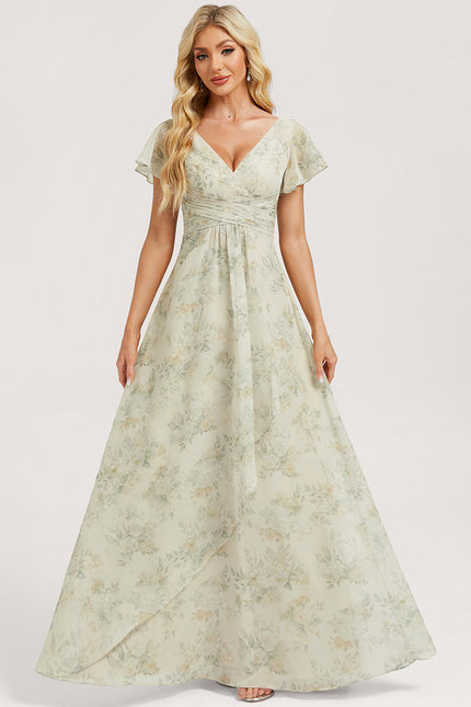 Robe Cérémonie Longue Volants Rose - gallery 3