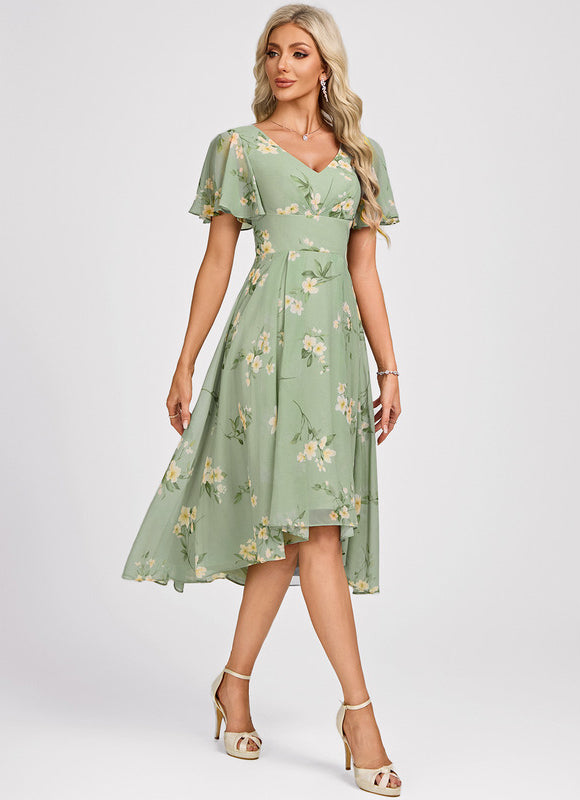 Robe Cérémonie Fluide Marine Élégante - gallery 1