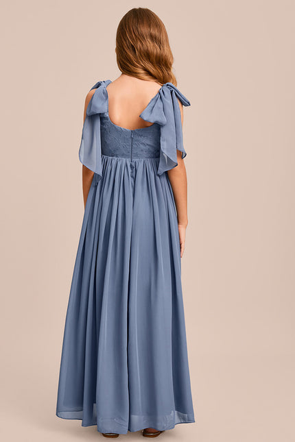 Robe Cérémonie Bleu Ciel Délicate - gallery 7