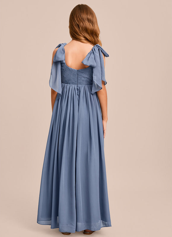 Robe Cérémonie Bleu Ciel Délicate - gallery 7