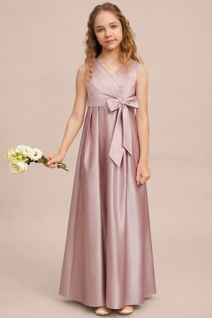 Robe Cérémonie Satin Longue Junior